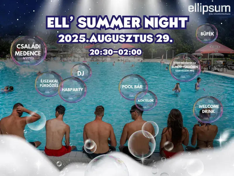 Ell’Summer Night – Nyárzáró Éjszakai Fürdőzés