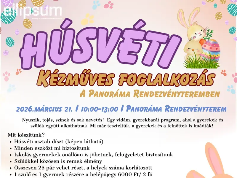 Húsvéti kézműves festő foglalkozás, alkossunk együtt!