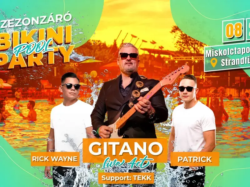 Bikini Pool Party Szezonzáró – Éjszakai fürdőzés 08.29.
