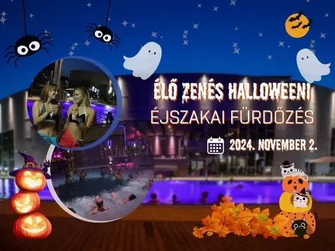 Élő Zenés Halloween Éjszakai Fürdőzés