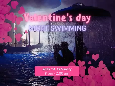 Valentine’s day night bathing at the Ellipsum Adventure Bath